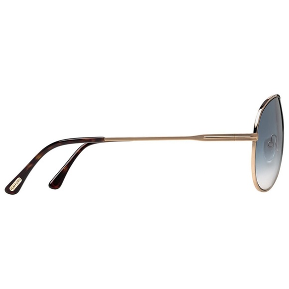Tom Ford Sunglasses Gold w/Blue Gradient Lens - Picture 3 of 3